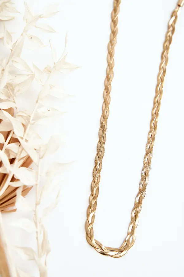 Glam Chic Elegantna zlatna ogrlica