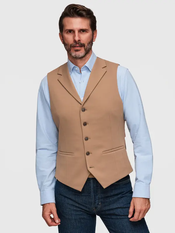 Ombre Elegantni muški ombre prsluk s reverima