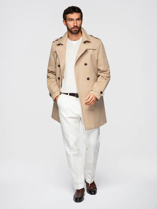 Ombre Elegantni muški ombre trench kaput