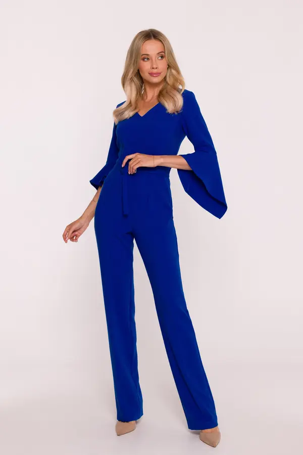 Stylove Elegantni ženski kombinezon - plavi
