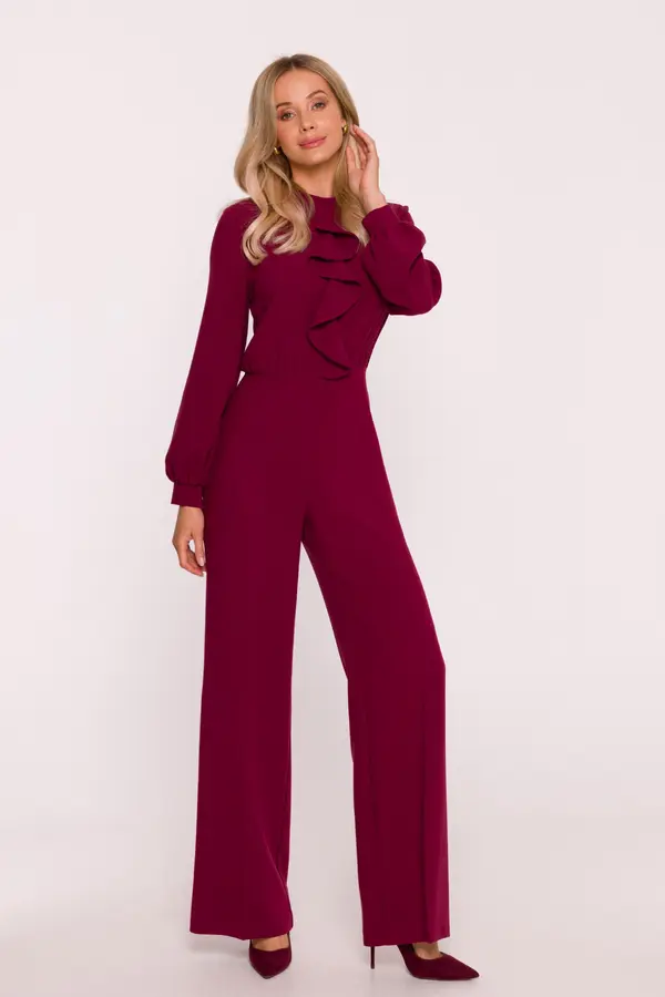 Stylove Elegantni ženski kombinezon s volanima