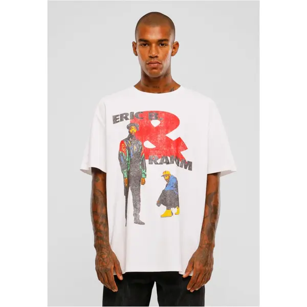 Mister Tee Eric B & Rakim Sweat the Technique Oversize T-shirt white