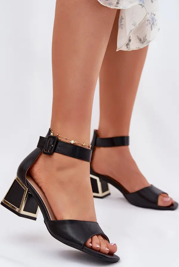 EVENTO EVENTO Black Heeled Sandals Women Zennia