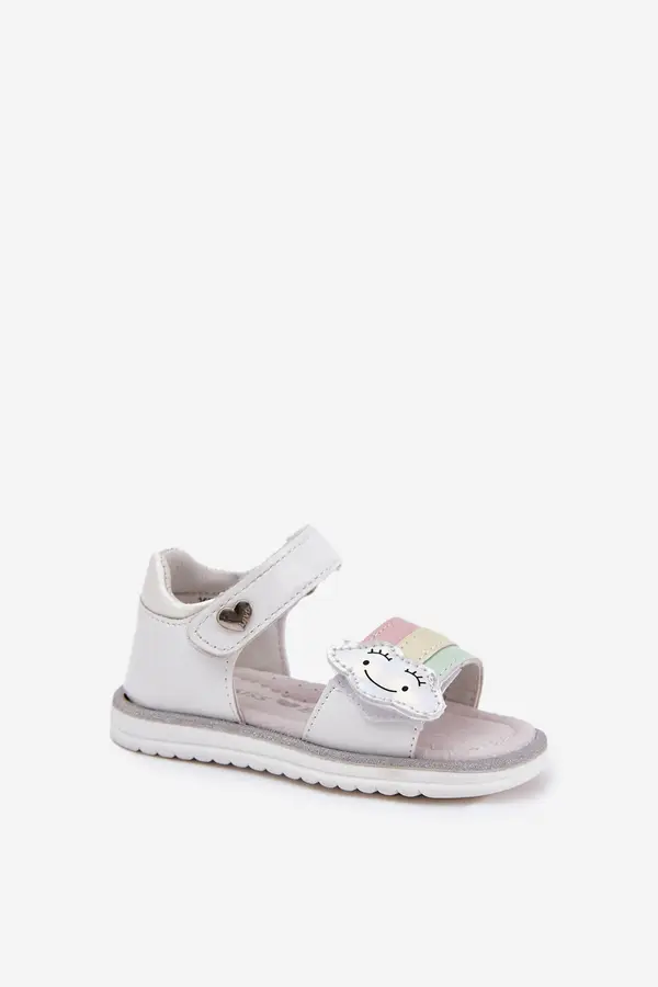 EVENTO EVENTO Children's Sandals With Velcro White Orailla