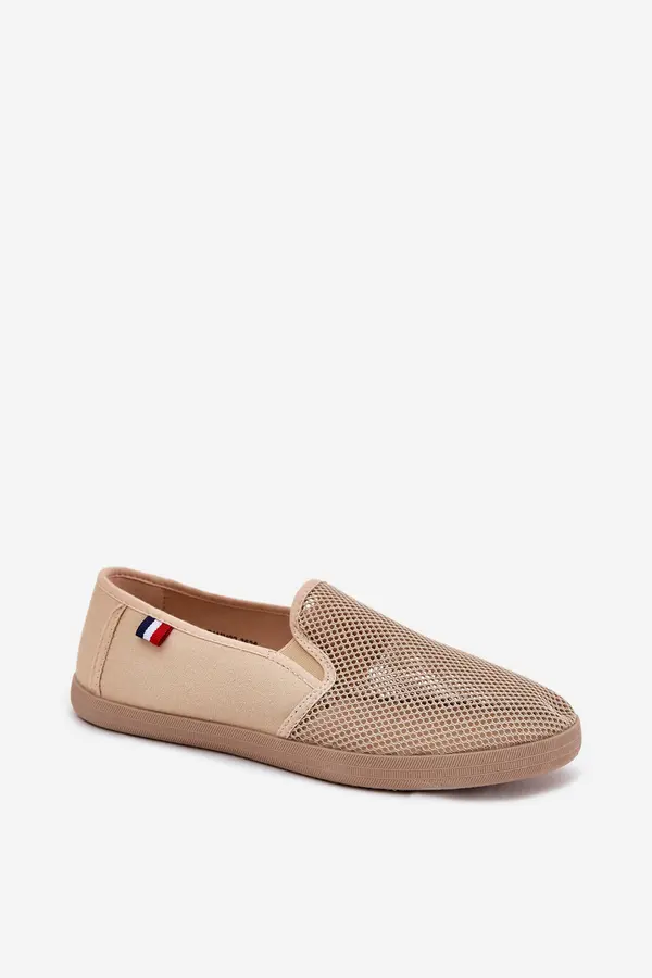 EVENTO EVENTO Men's Perforated Sneakers Beige Koboru