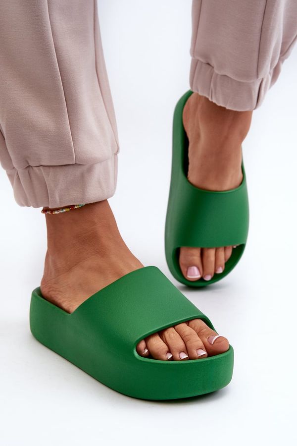 FB3 FB3 Women's Thick Sole Beige Slides Oreithano