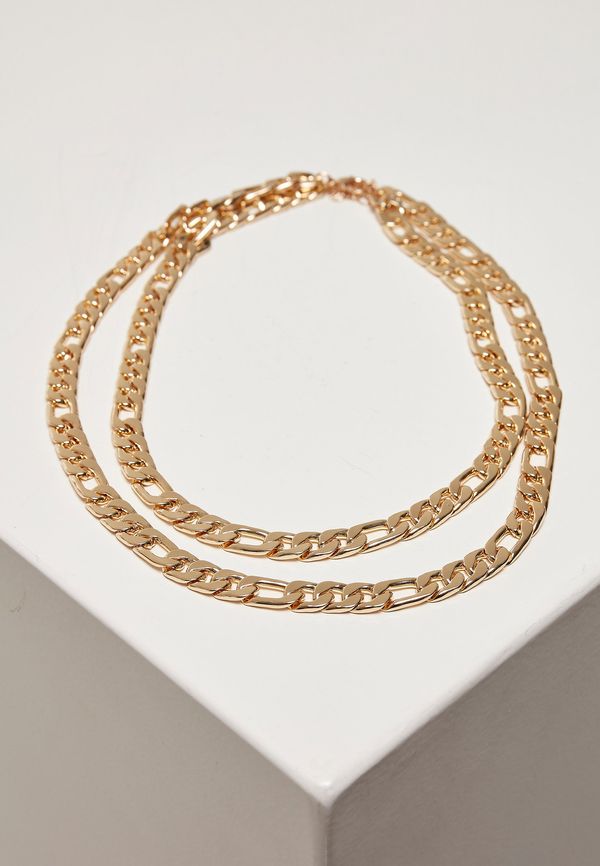 Urban Classics Figaro layered necklace gold