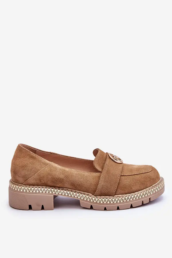 Boto FILIPCZYK Elegant Suede Loafers Dark Beige Laverne