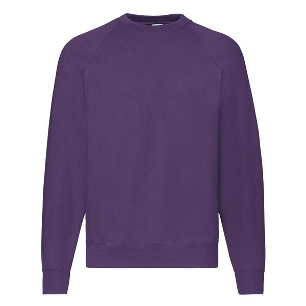 Fruit of the Loom Fioletowa bluza męska Raglan Sweat Fruit of the Loom