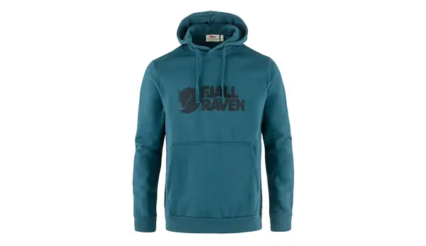 Fjallraven Fjällräven Logo Hoodie M Deep Sea Blue