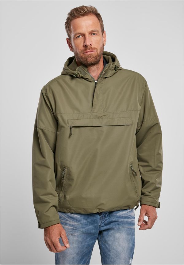 Brandit Fleece Pull Over Windbreaker Olive