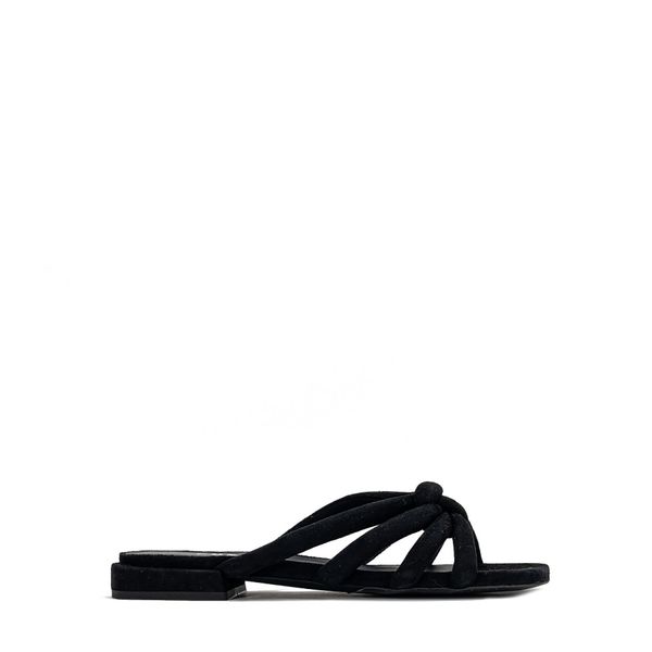 Furla Flip-flops - FURLA ESSENTIAL SANDAL T. 20 - CAMOSCIO black