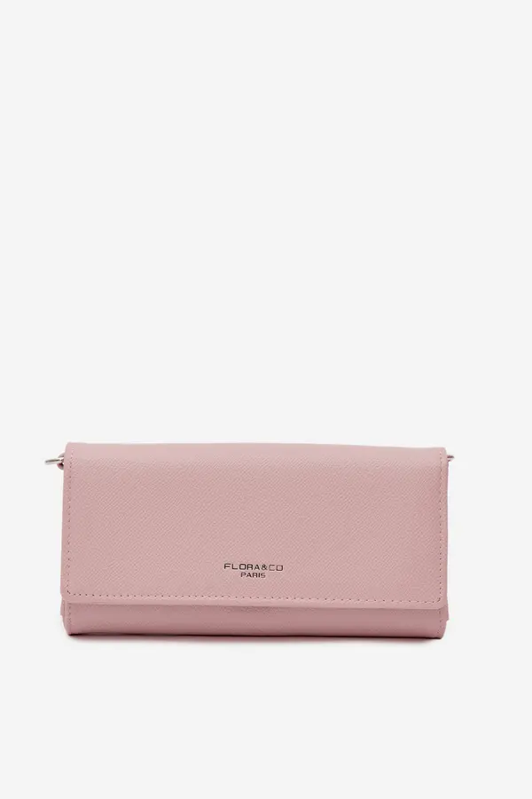 FLORA & CO Flora&amp;Co 2-u-1 novčanik s remenom, ružičaste boje