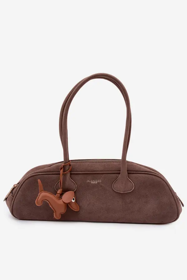 FLORA & CO Flora&amp;Co Baguette torba od eko-brush kože s privjeskom