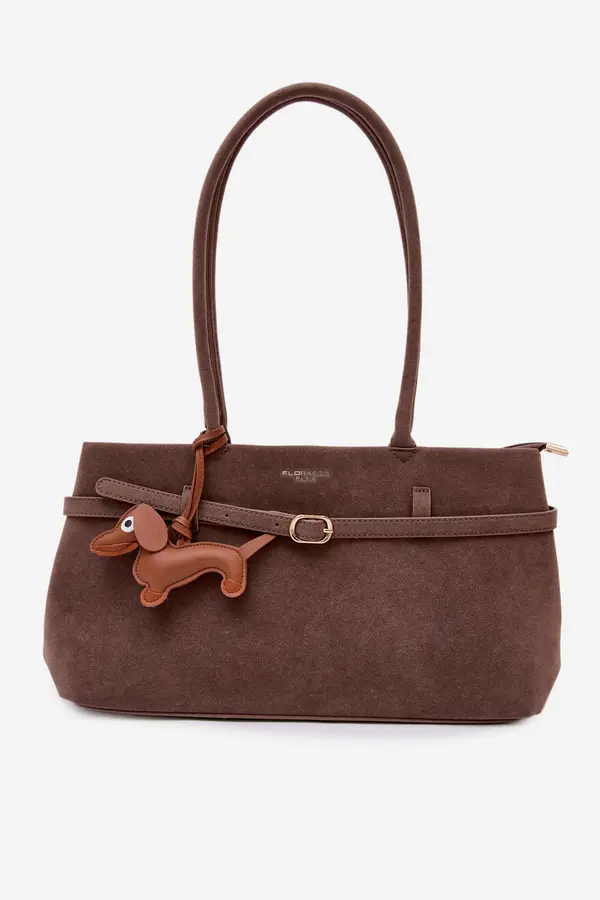 FLORA & CO Flora&amp;Co bež torbica od brušene kože
