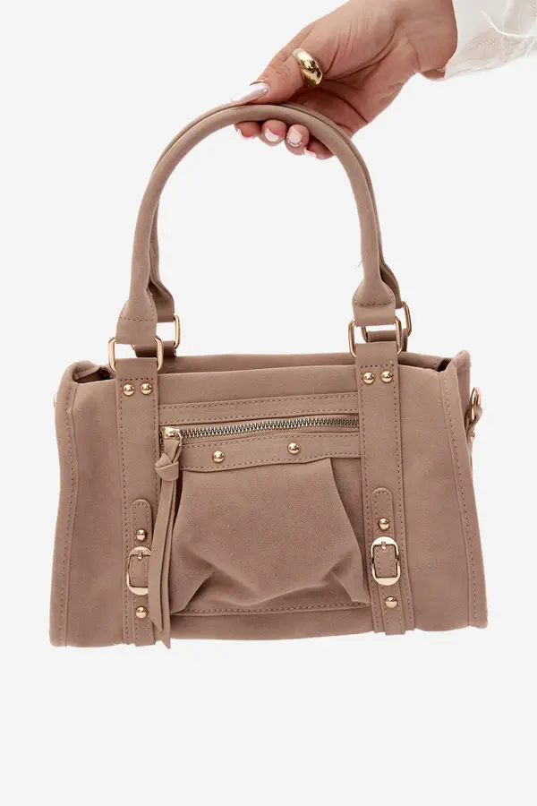 FLORA & CO Flora&amp;Co bež torbica od imitacije brušene kože Lendra