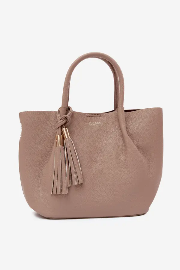 FLORA & CO Flora&amp;Co bež torbica od umjetne kože