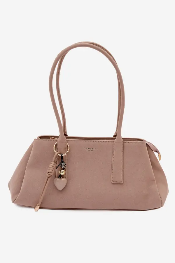 FLORA & CO Flora&amp;Co bež torbica s privjeskom