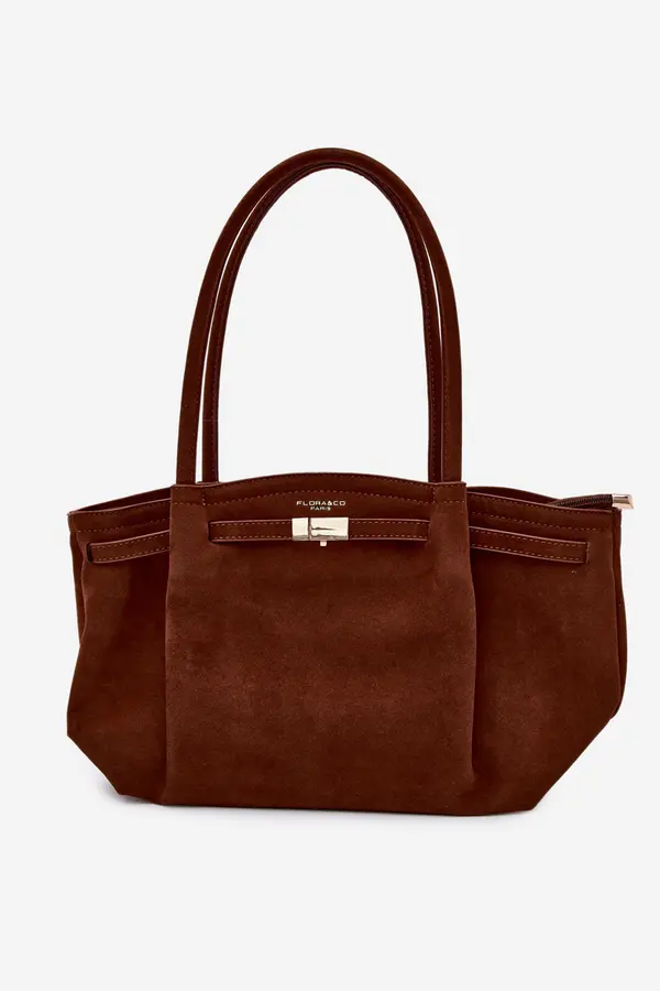 FLORA & CO Flora&amp;Co Camel Eleea torbica za kupovinu od eko kože