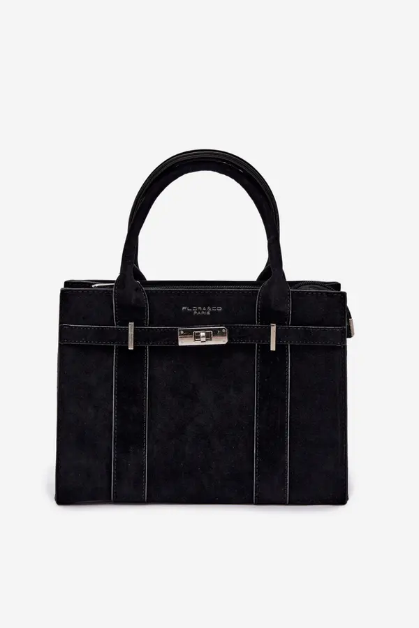 FLORA & CO Flora&amp;Co Crna Noressa kutijasta torba