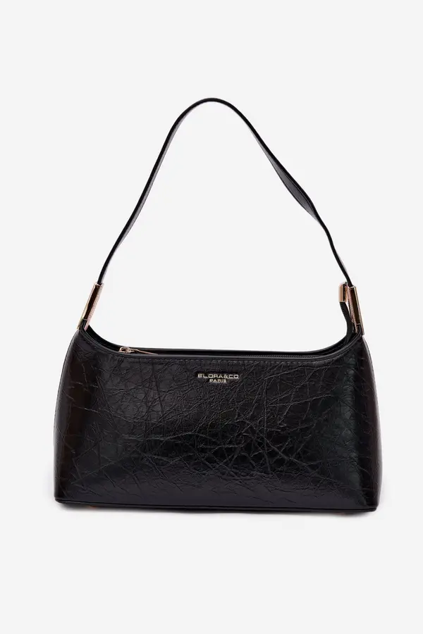 FLORA & CO Flora&amp;Co crna torbica od eko kože Tielle