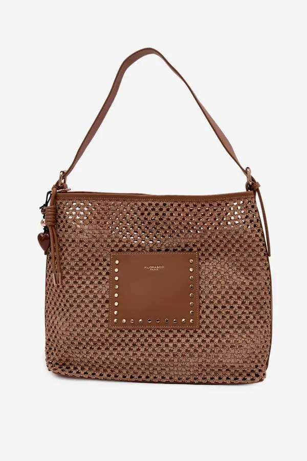 FLORA & CO Flora&amp;Co Ljetna torba s tkanim uzorkom