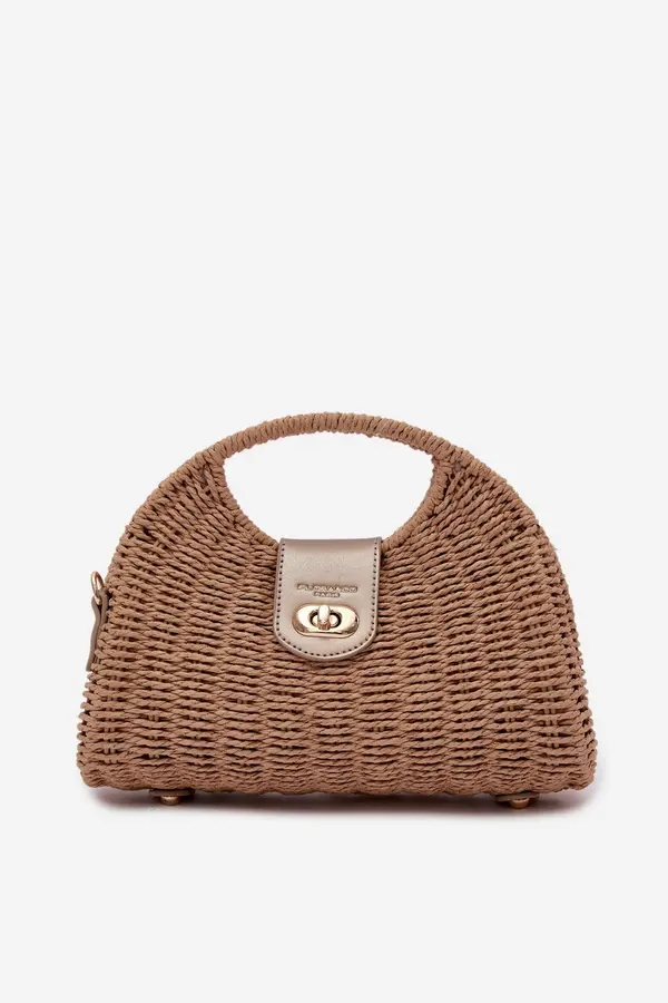 FLORA & CO Flora&amp;Co mala pletena torba s odvojivim remenom