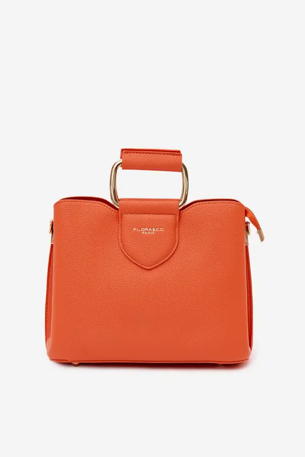 FLORA & CO Flora&amp;Co mala torbica od eko kože narančaste boje
