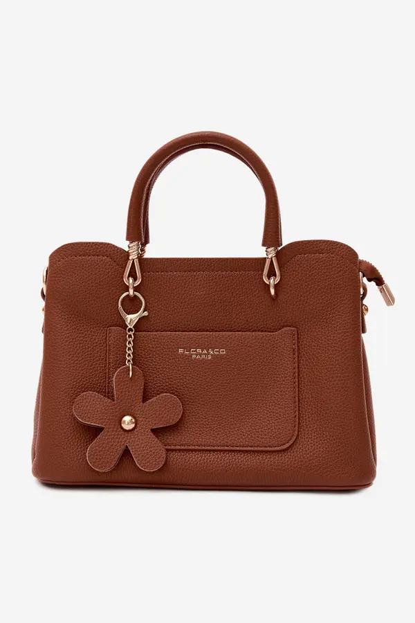 FLORA & CO Flora&amp;Co Noomi torbica od imitacije kože u taupe boji