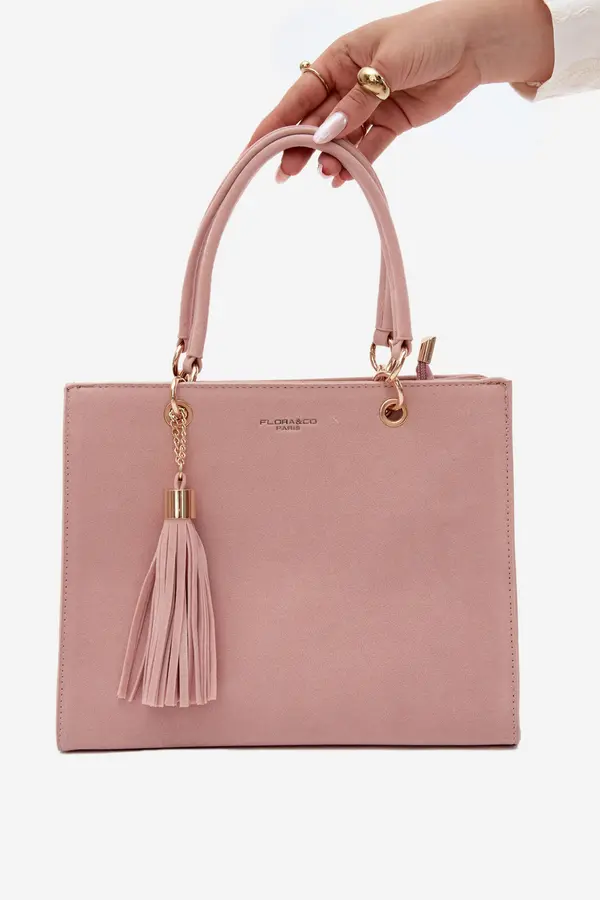 FLORA & CO Flora&amp;Co Ottilie torbica od ružičaste imitacije brušene kože