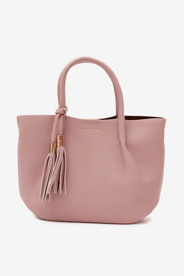FLORA & CO Flora&amp;Co ružičasta kožna torbica