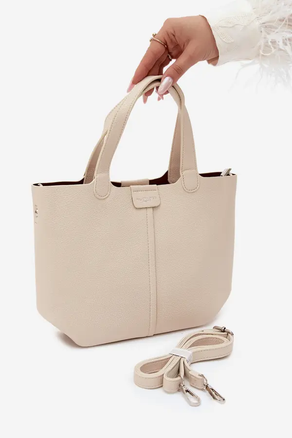 FLORA & CO Flora&amp;Co svijetlo bež torbica od imitacije kože