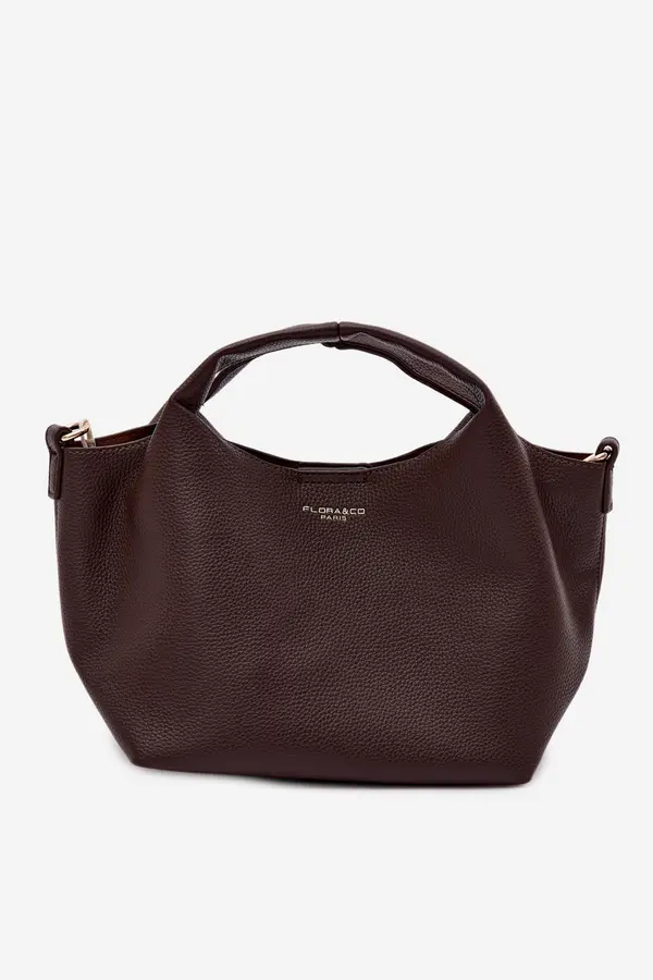 FLORA & CO Flora&amp;Co torbica od umjetne kože boje čokolade
