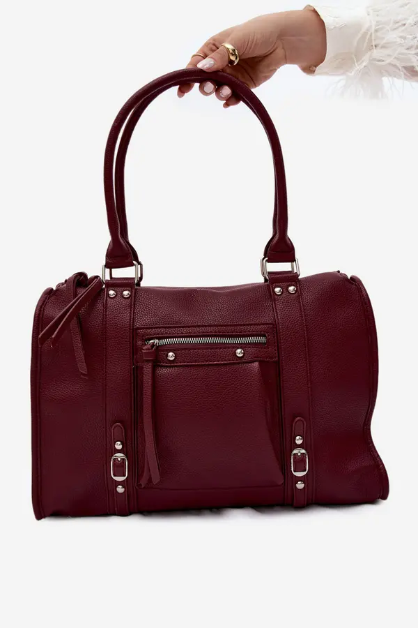 FLORA & CO Flora&amp;Co velika kožna torba Bordeaux Nolita