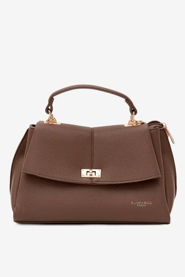 FLORA & CO Flora&amp;Co Ženska torba od eko kože taupe boje Sybella