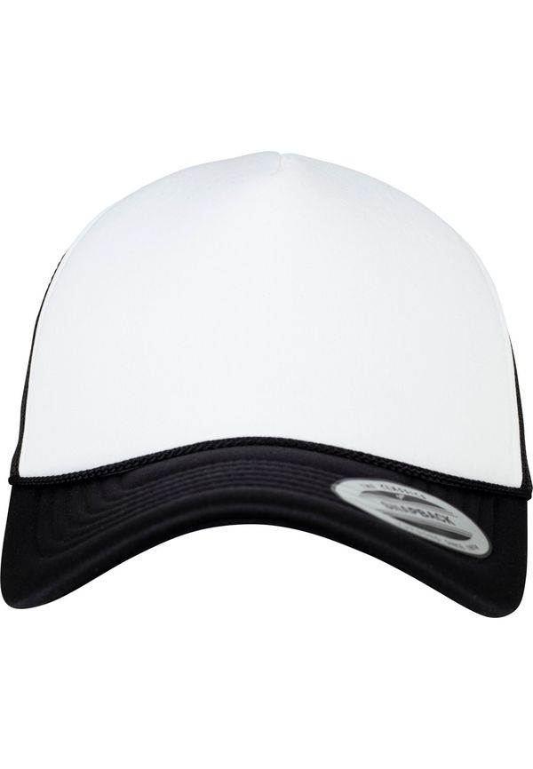 Flexfit Foam Trucker Cap Curved Visor blk/wht/blk
