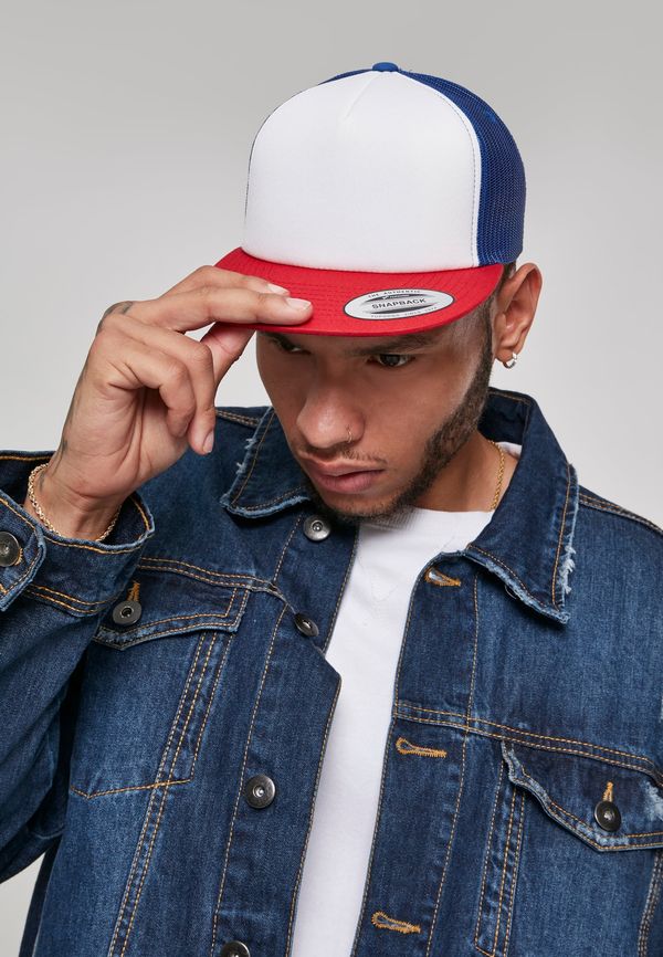Flexfit Foam Trucker with White Front Red/wht/Royal
