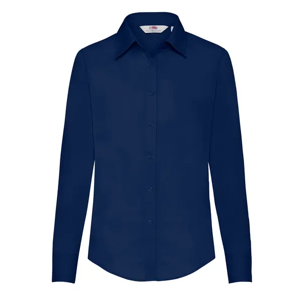 Fruit of the Loom FRUIT OF THE LOOM F17•LADIES LONG SLEEVE POPLIN SHIRT