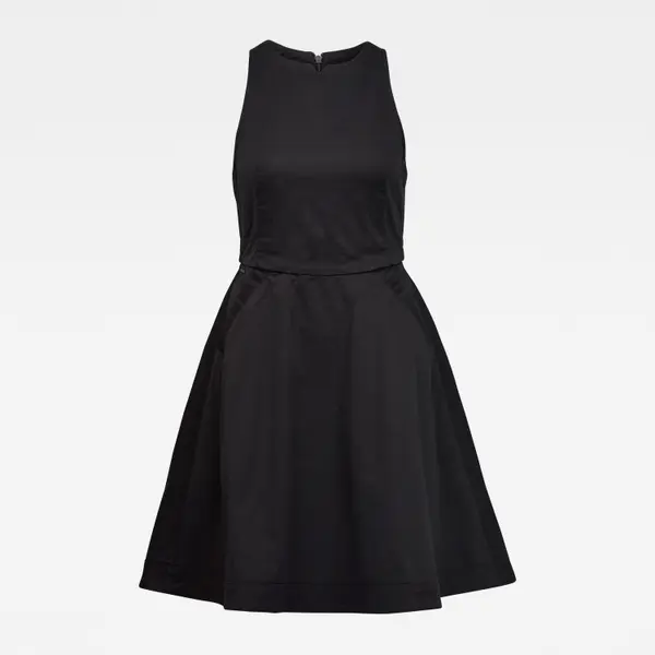 G Star G-STAR Dress - Core fit and flare dress s\less black
