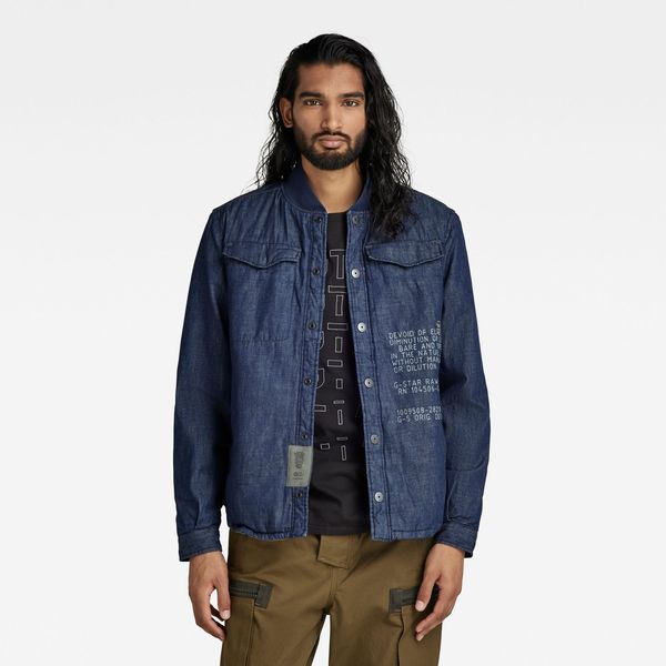 G Star G-STAR Jacket - Lt wt craser 7 oz denim blue