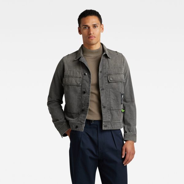G Star G-STAR Jacket - Utility Flap Pocket Jacket Grey
