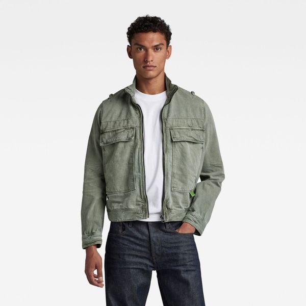 G Star G-STAR Jacket - Utility Flap Pocket Zip Jacket Green