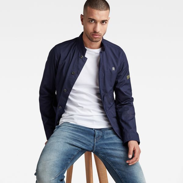 G Star G-STAR Jacket - Worker ripstop utility indoor jacket dark blue