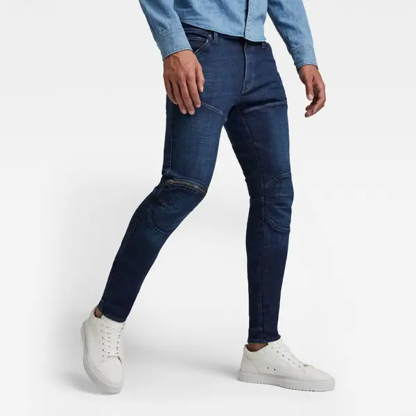 G Star G-STAR Jeans - 5620 3D Zip Knee Skinny Blue