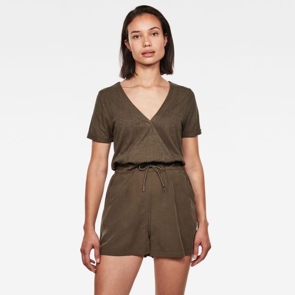 G Star G-STAR Jumpsuit - Mix jumpsuit wmn s\s brown