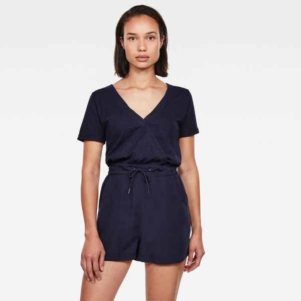G Star G-STAR Jumpsuit - Mix jumpsuit wmn s\s dark blue