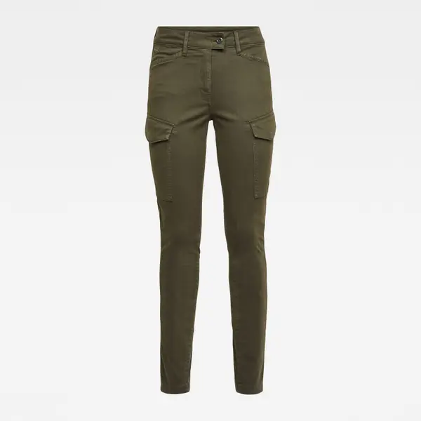 G Star G-STAR Pants - Blossite G-Shape army high skinny in brown-olive