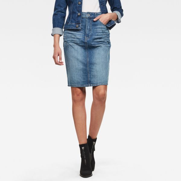 G Star G-STAR Skirt - 3301 Pencil Skirt Blue