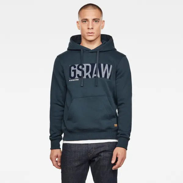 G Star G-STAR Sweatshirt - Applique Logo hdd sw l\s dark blue