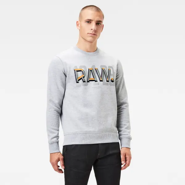 G Star G-STAR Sweatshirt - Raw dot r sw l\s grey